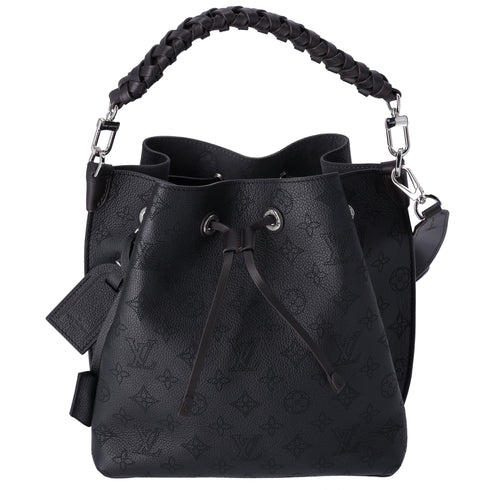 Louis Vuitton Muria Mahina Handbag M55800 Black Mahina Calf Leather